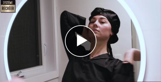 Recréer - Bonnet de nuit protecteur Luc Vincent en pure soie