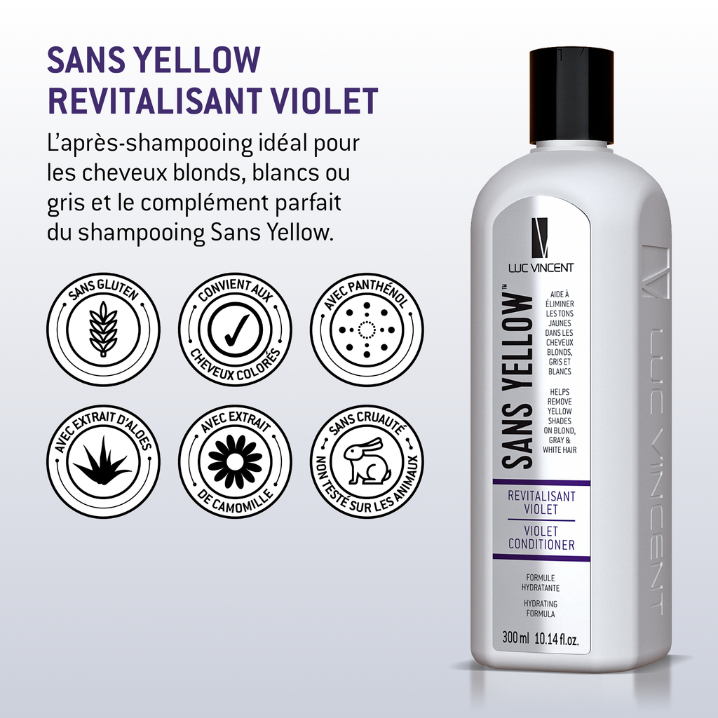 SANS YELLOW - REVITALISANT VIOLET (Blonds, blancs ou gris)